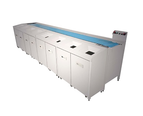 鏈板式餐具回收線連投遞柜